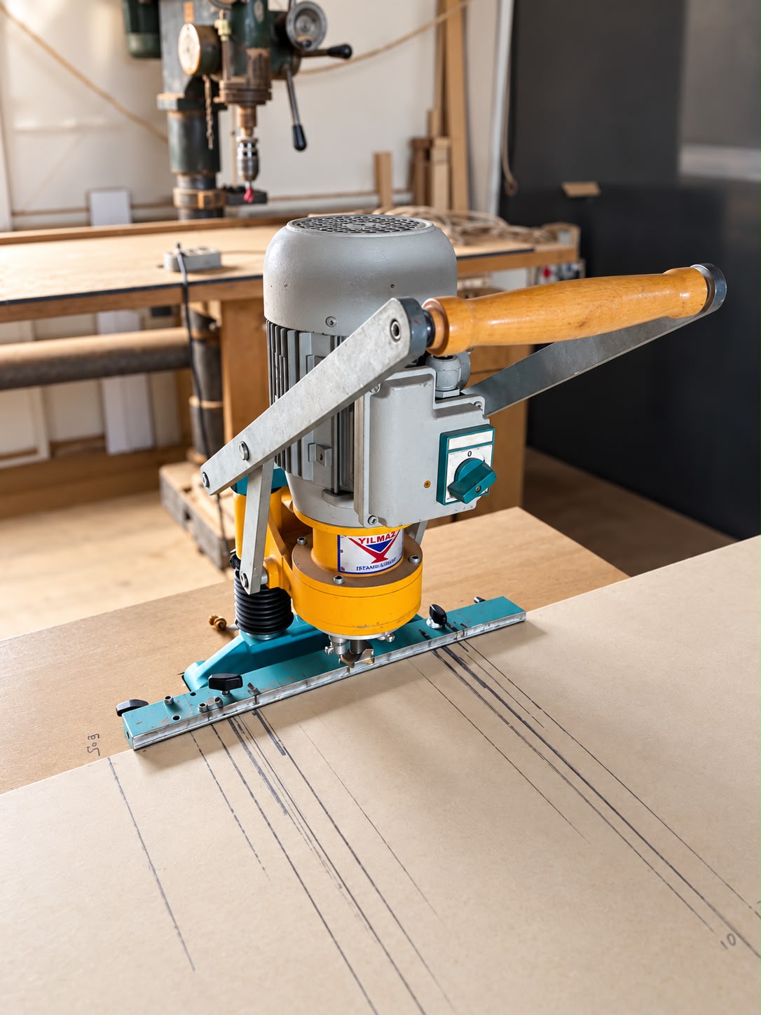 Menteşe deliği açma makinesi ve panel işlemi